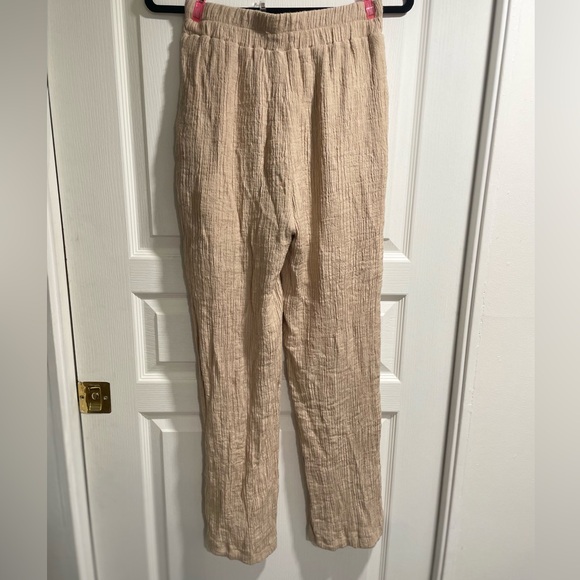 Blu Pepper Coord Tan Set Wide Leg / Cropped sleeve - Picture 2 of 8